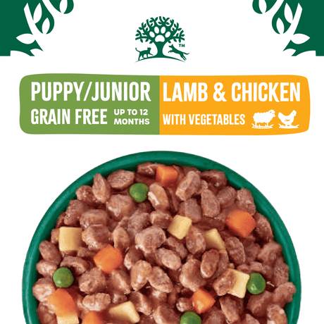 James Wellbeloved Puppy Grain Free Lamb & Chicken in Gravy 48 x 90g Pouches, James Wellbeloved,