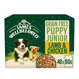 James Wellbeloved Puppy Grain Free Lamb & Chicken in Gravy 48 x 90g Pouches, James Wellbeloved,