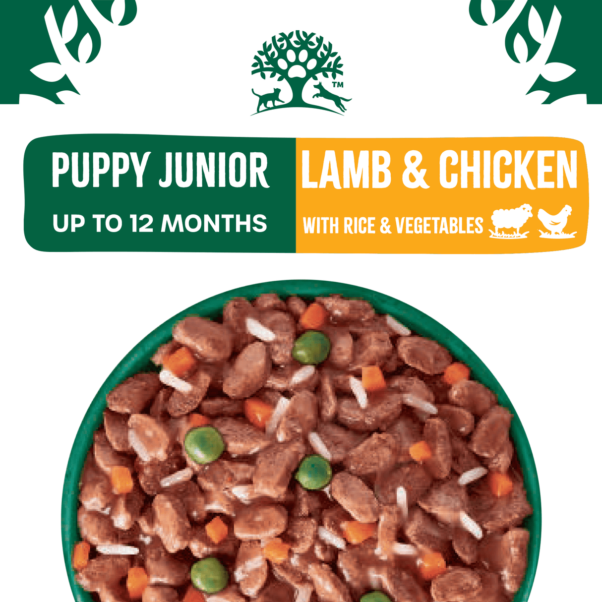 James Wellbeloved Puppy Lamb & Chicken & Rice in Gravy 48 x 90g Pouches, James Wellbeloved,