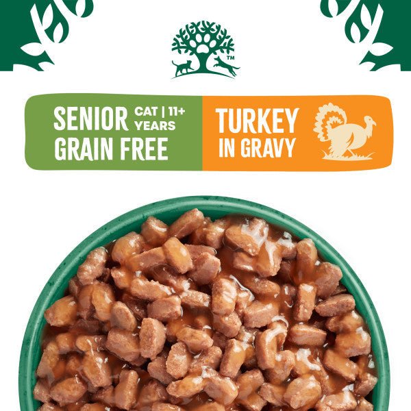 James Wellbeloved Senior Cat 11+ Grain Free Turkey in Gravy Pouches - 48 x 85g, James Wellbeloved,