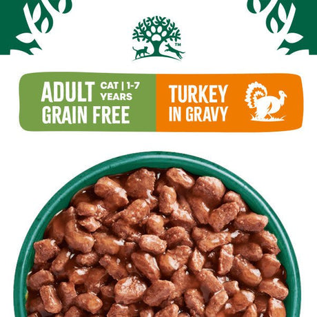 James Wellbeloved Senior Cat 7+ Grain Free Turkey in Gravy Pouches - 48 x 85g, James Wellbeloved,