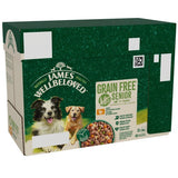 James Wellbeloved Senior Dog Grain Free Turkey in Gravy 48 x 90g Pouches, James Wellbeloved,