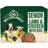 James Wellbeloved Senior Dog Lamb & Chicken in Gravy 48 x 90g Pouches, James Wellbeloved,