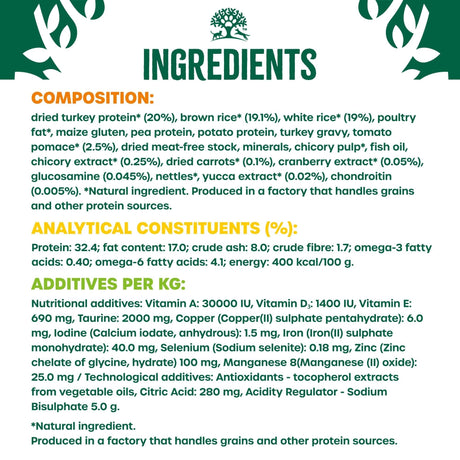 James Wellbeloved Senior Turkey & Rice Dry Cat Food, James Wellbeloved, 10 kg