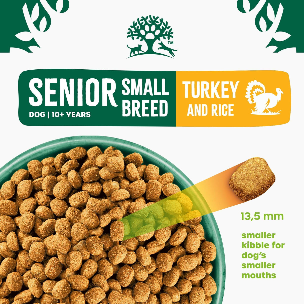 James Wellbeloved Senior Turkey & Rice Small Breed Dry Dog Food, James Wellbeloved, 7.5 kg