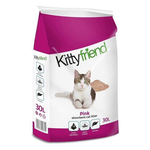 Kittyfriend Pink Cat Litter 30 Litre, Kittyfriend,