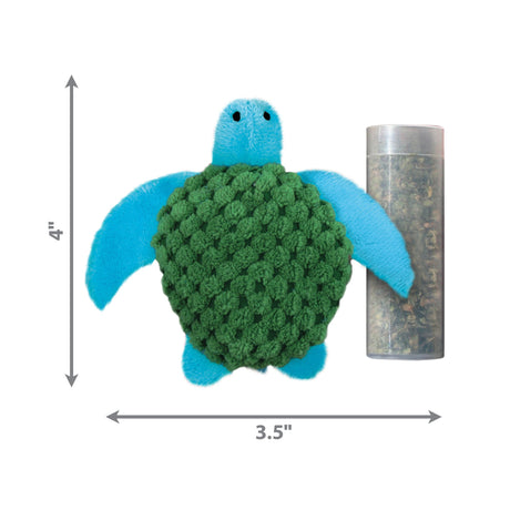 Kong Cat Refillable Catnip Turtle Toy, Kong,