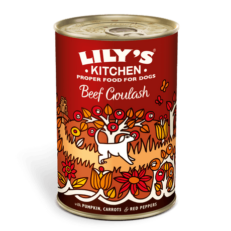 Lily's Kitchen Beef Goulash Wet Adult Dog Food Tins 6x400g, Lily's Kitchen,