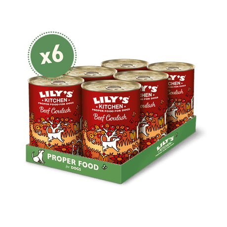 Lily's Kitchen Beef Goulash Wet Adult Dog Food Tins 6x400g, Lily's Kitchen,
