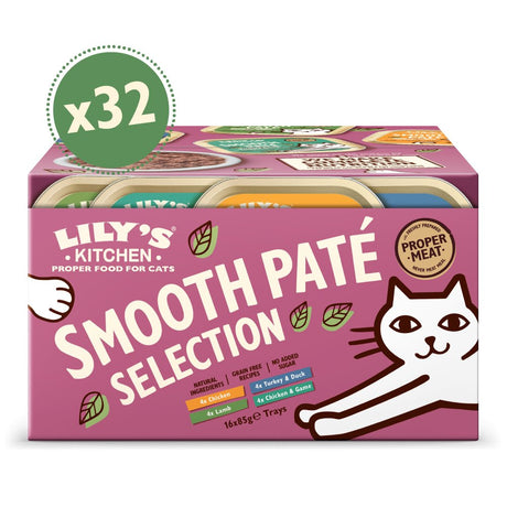 Lily's Kitchen Cat Smooth Paté Selection Multipack - 32 x 85g, Lily's Kitchen,