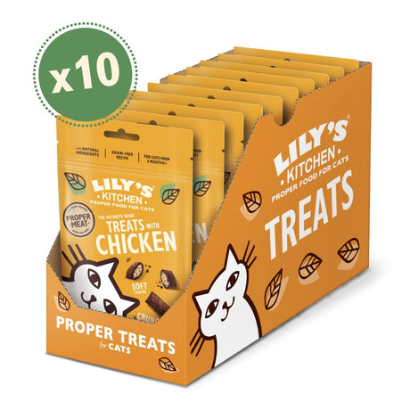 Lily's Kitchen Cat Treats with Chicken - 10 x 60g, Lily's Kitchen,