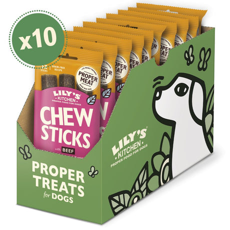 Lily's Kitchen Chew Sticks with Beef - 10 x 120g, Lily's Kitchen,