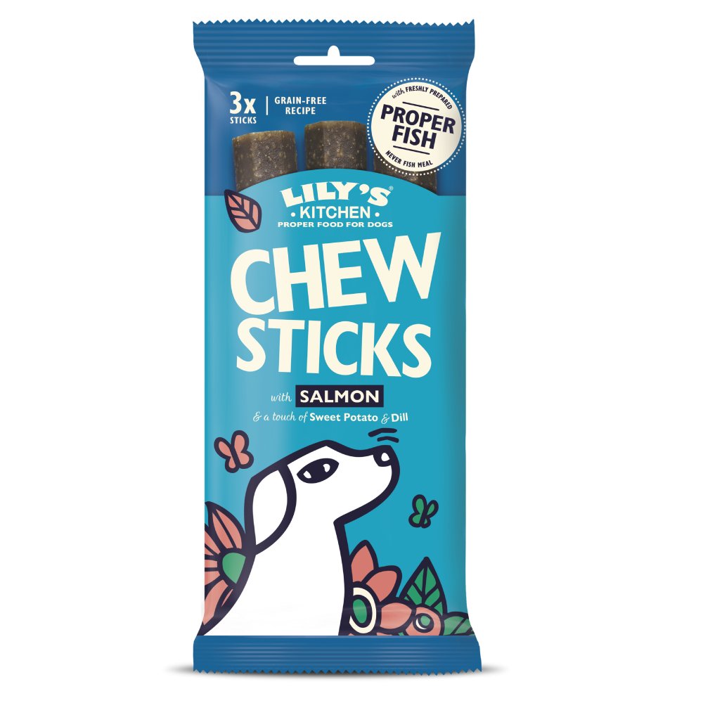 Lily's Kitchen Chew Sticks with Salmon - 10 x 120g, Lily's Kitchen,