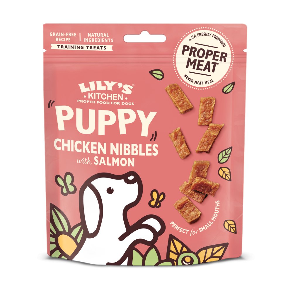 Lily's Kitchen Chicken Nibbles with Salmon Puppy Treats - 8 x 70g, Lily's Kitchen,