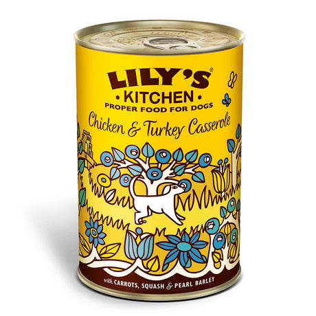 Lily's Kitchen Chicken & Turkey Casserole - 6 x 400g Cans, Lily's Kitchen,