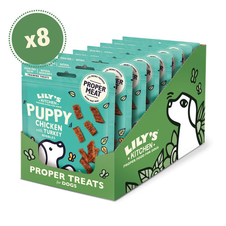 Lily's Kitchen Chicken with Turkey Nibbles Puppy Treats - 8 x 70g, Lily's Kitchen,