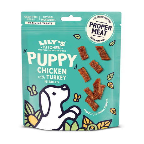 Lily's Kitchen Chicken with Turkey Nibbles Puppy Treats - 8 x 70g, Lily's Kitchen,