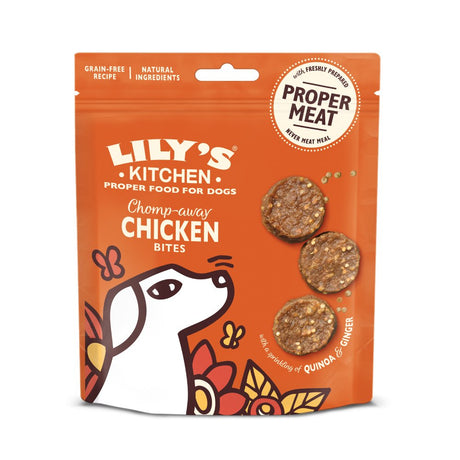 Lily's Kitchen Chomp - Away Chicken Bites Dog Treats - 8 x 70g, Lily's Kitchen,