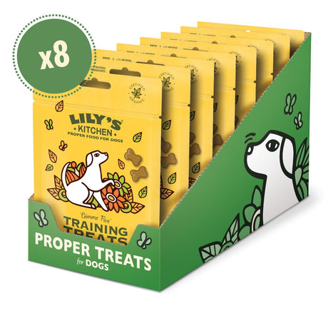 Lily's Kitchen Organic Training Treats with Cheese & Apple - 8 x 80g, Lily's Kitchen,