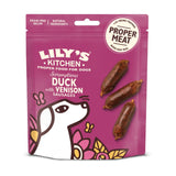 Lily's Kitchen Scrumptious Duck with Venison Sausages Treats - 8 x 70g, Lily's Kitchen,