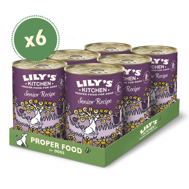 Lily's Kitchen Senior Recipe for Older Dogs - 6 x 400g Cans, Lily's Kitchen,