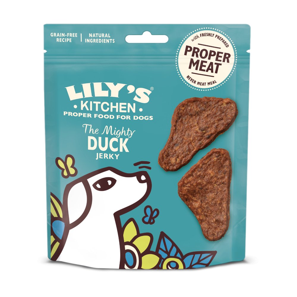 Lily's Kitchen The Mighty Duck Mini Jerky Dog Treats - 8 x 70g, Lily's Kitchen,