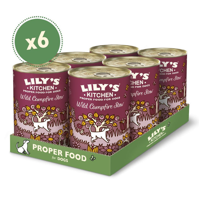 Lily's Kitchen Wild Campfire Stew Tins - 6 x 400g, Lily's Kitchen,