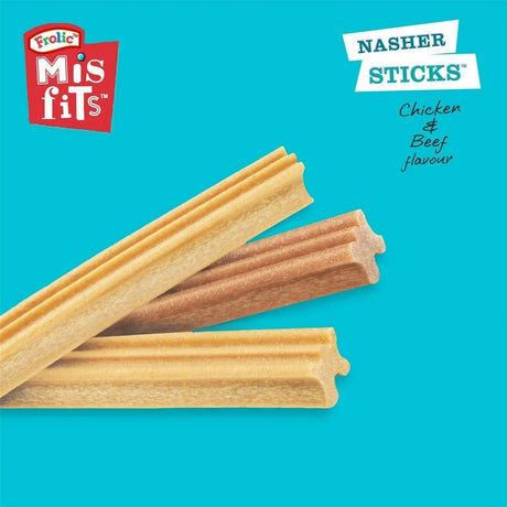 Misfits Medium Nasher Sticks Dog Dental Treat - 10 Pack, Pedigree,