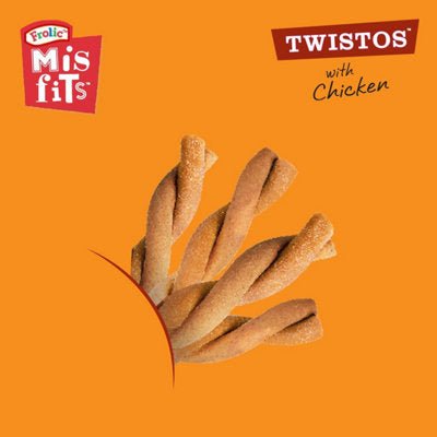 Misfits Twistos Chicken Dog Treats - 18 Pack, Pedigree,