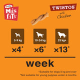 Misfits Twistos Chicken Dog Treats - 18 Pack, Pedigree,