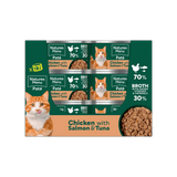 Natures Menu Adult Cat Chicken with Salmon & Tuna Cans - 18 x 85g, Natures Menu,