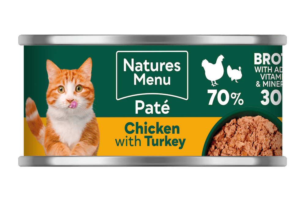 Natures Menu Adult Cat Chicken with Turkey Cans - 18 x 85g, Natures Menu,