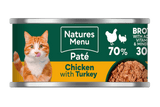 Natures Menu Adult Cat Chicken with Turkey Cans - 18 x 85g, Natures Menu,