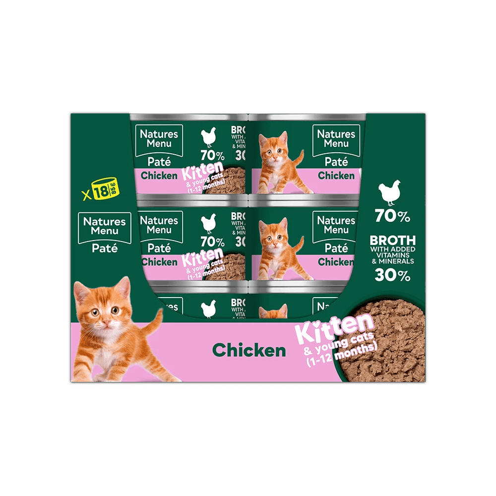 Natures Menu Chicken Cans for Kittens - 18 x 85g, Natures Menu,