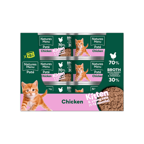Natures Menu Chicken Cans for Kittens - 18 x 85g, Natures Menu,
