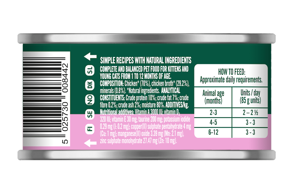 Natures Menu Chicken Cans for Kittens - 18 x 85g, Natures Menu,