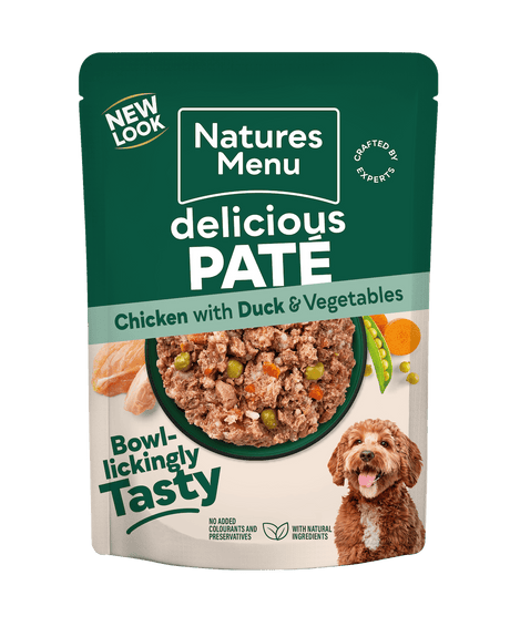 Natures Menu Chicken with Duck and Veg Dog Pouches - 8 x 300g, Natures Menu,