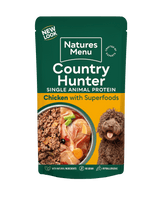 Natures Menu Country Hunter Chicken with Superfoods Pouch - 18 x 150g, Natures Menu,