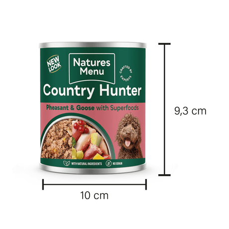 Natures Menu Country Hunter Pheasant & Goose with Superfoods Can - 6 x 600g, Natures Menu,