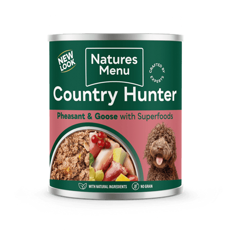Natures Menu Country Hunter Pheasant & Goose with Superfoods Can - 6 x 600g, Natures Menu,