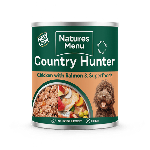 Natures Menu Country Hunter Salmon and Chicken with Superfoods Can - 6x 600g, Natures Menu,