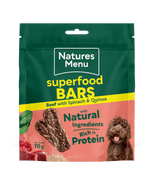 Natures Menu Country Hunter Superfood Bar Beef Dog Treats 7 x 100g, Natures Menu,