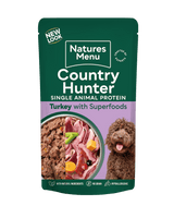 Natures Menu Country Hunter Superfood Meat Selection Pouch - 36 x 150g, Natures Menu,