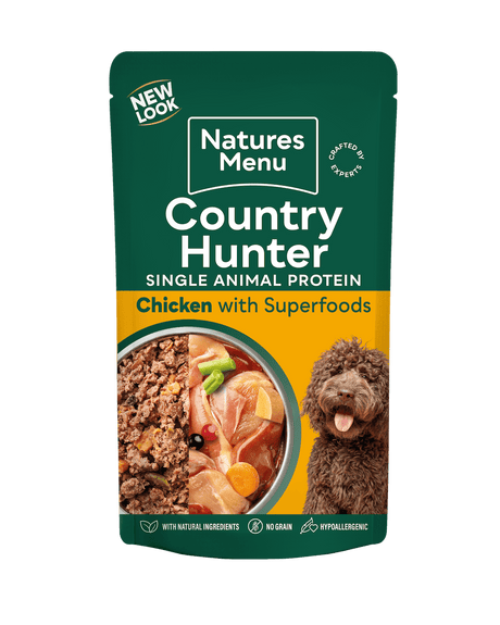 Natures Menu Country Hunter Superfood Meat Selection Pouch - 36 x 150g, Natures Menu,