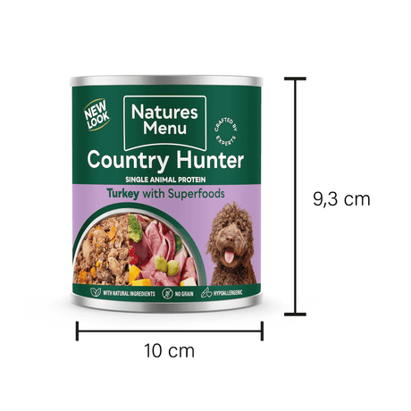 Natures Menu Country Hunter Turkey with Superfoods Cans - 6 x 600g, Natures Menu,