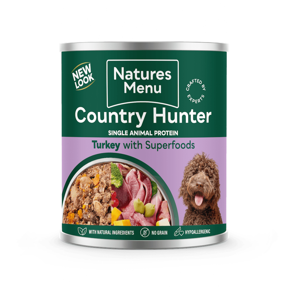 Natures Menu Country Hunter Turkey with Superfoods Cans - 6 x 600g, Natures Menu,