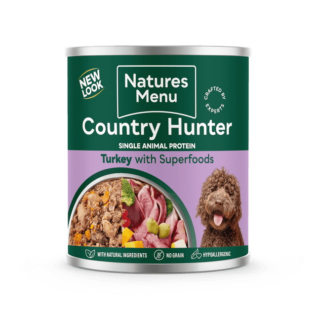 Natures Menu Country Hunter Turkey with Superfoods Cans - 6 x 600g, Natures Menu,