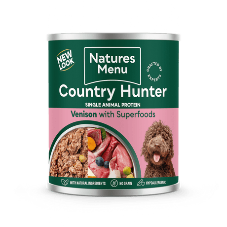 Natures Menu Country Hunter Venison with Superfoods Can - 6 x 600g, Natures Menu,