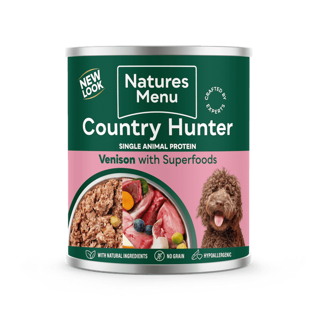 Natures Menu Country Hunter Venison with Superfoods Can - 6 x 600g, Natures Menu,