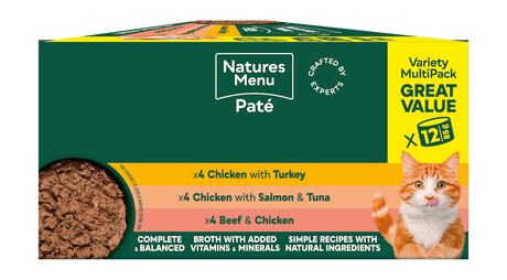 Natures Menu Meat Selection Adult Cat Multipack Cans - 4x (12x85g), Natures Menu,